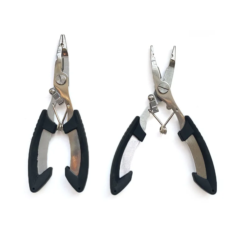 5pcs/Lot  Y122 Fishing Line Clippers Fish Control Pliers Stainless Steel Pointed Fishing Pliers Strong Horse PE Wire Scissors