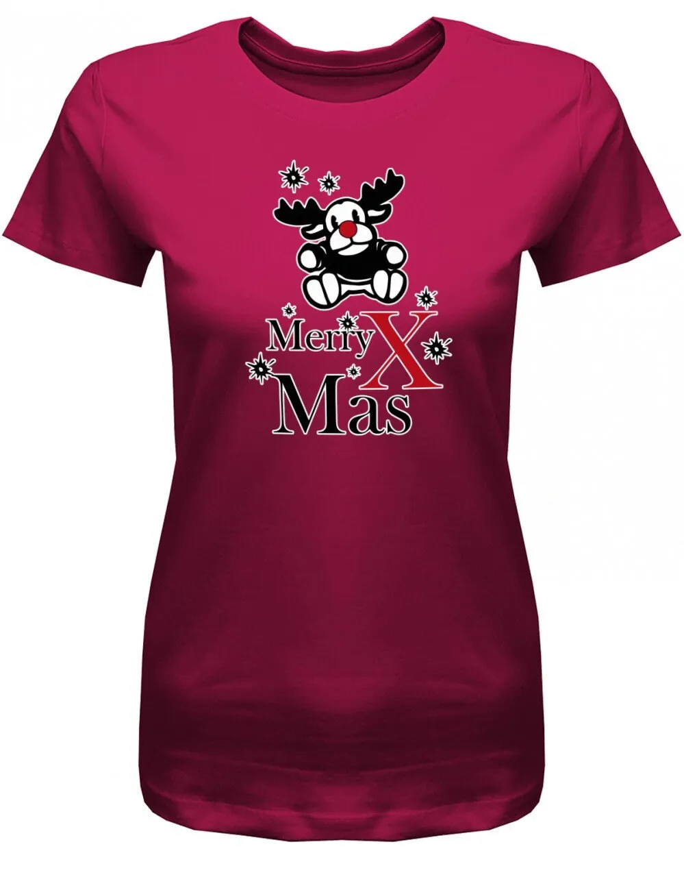 Merry X Mas Weihnachten Damen T Shirt