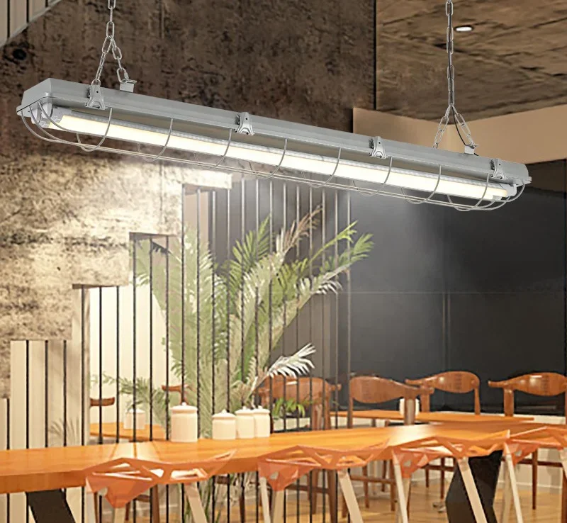 24W Barbecue Restaurant Led Pendant Lamp Bar Counter Cafe Led Vintage Chandelier Long Strip Lights