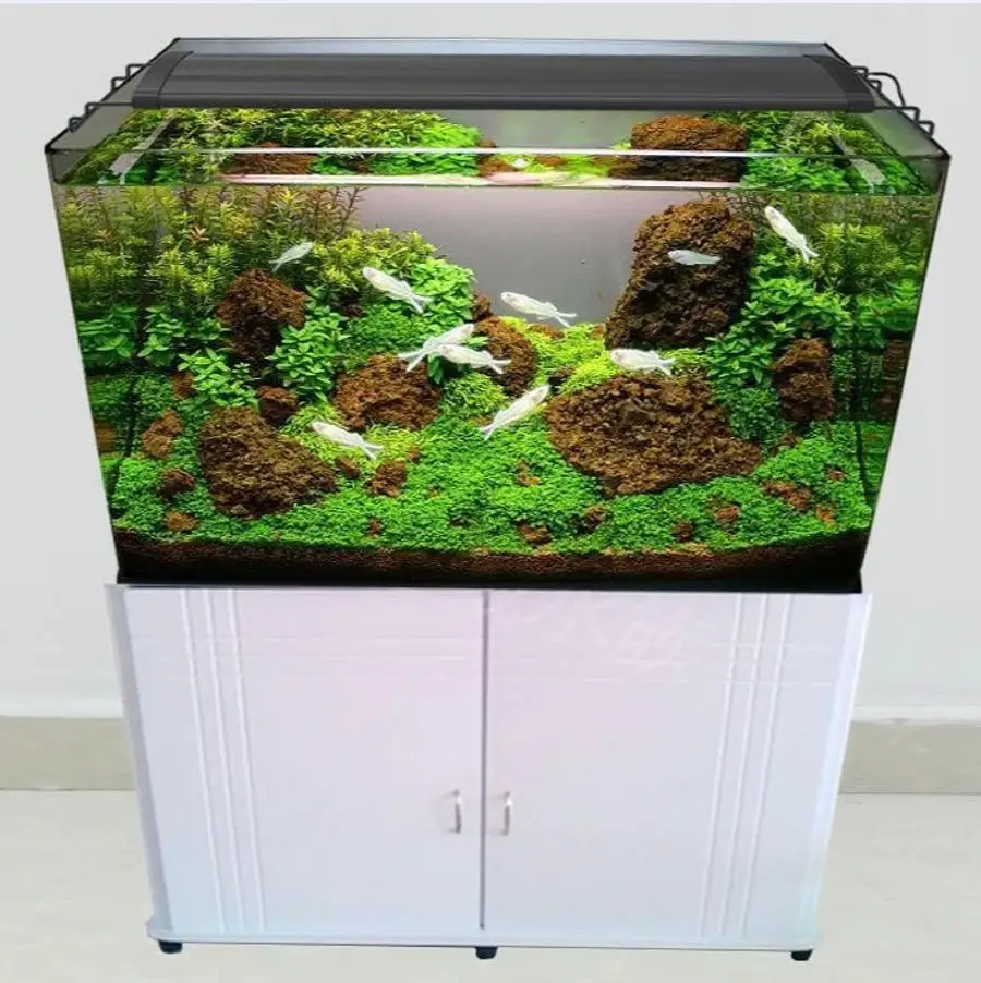 

LED Aquarium Light Strip for Fish Tank Extendable Brackets Coral Reef Sunlight & Moonlight Simulation RGBW Plant Growth Enhancer