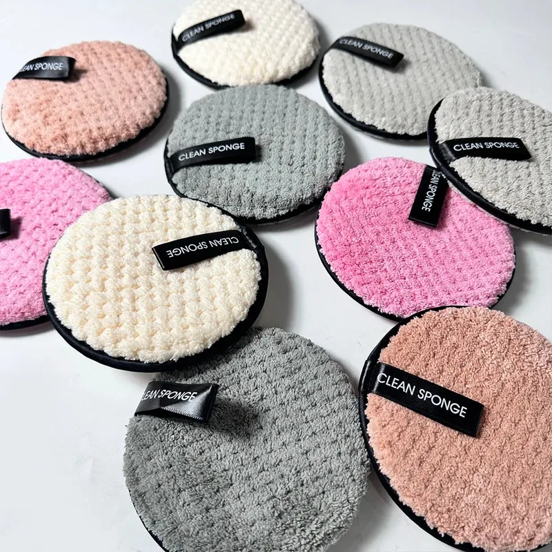​​5PCS Microfiber Makeup Remover Pads, Soft Face Cleansing Sponge & Cosmetic Towel, Skin Care Tool for All Skin Types​​