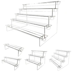 Acrylic Transparent Ladder Hand-made Model Display Stand Adjustable Computer Monitor Desktop Display Stand
