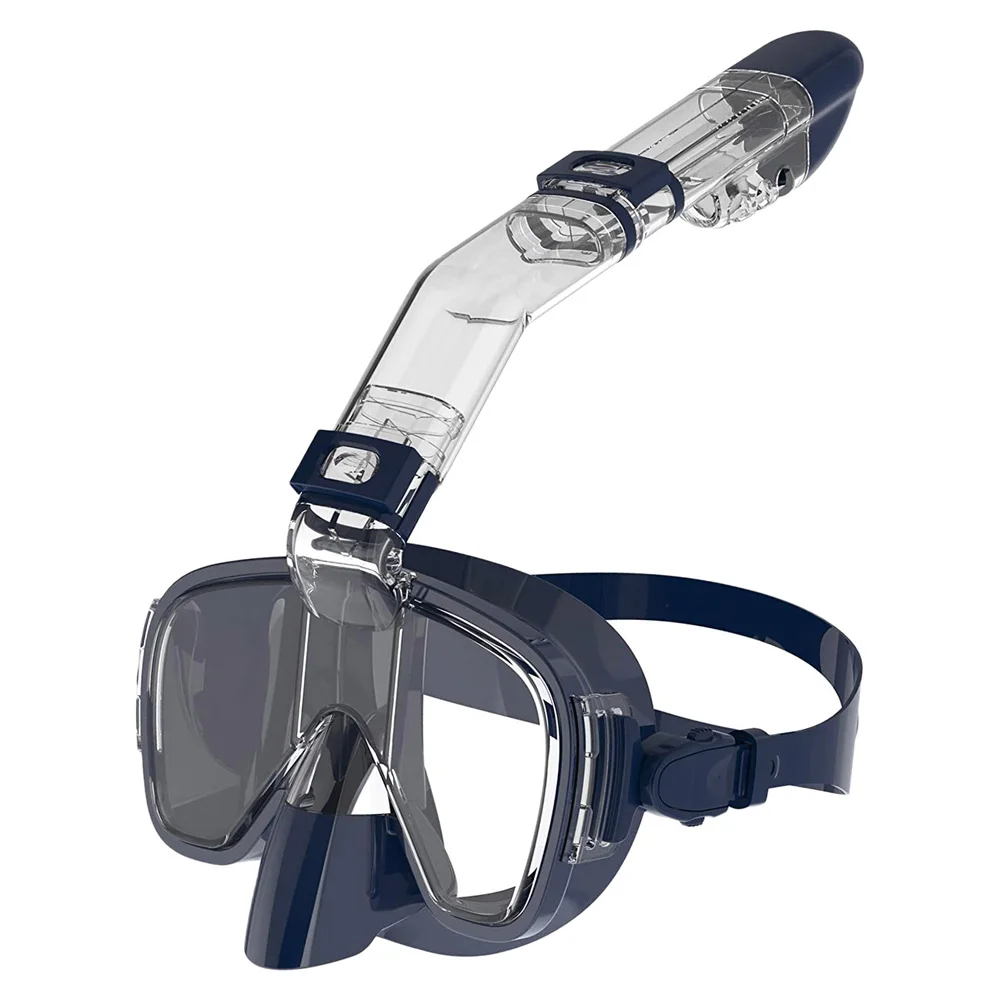 Onderwater snorkelen half gezicht gezicht kinderen zwemmasker set duiken ademhalingsmaskers anti-condens veilige ademhaling voor volwassenen