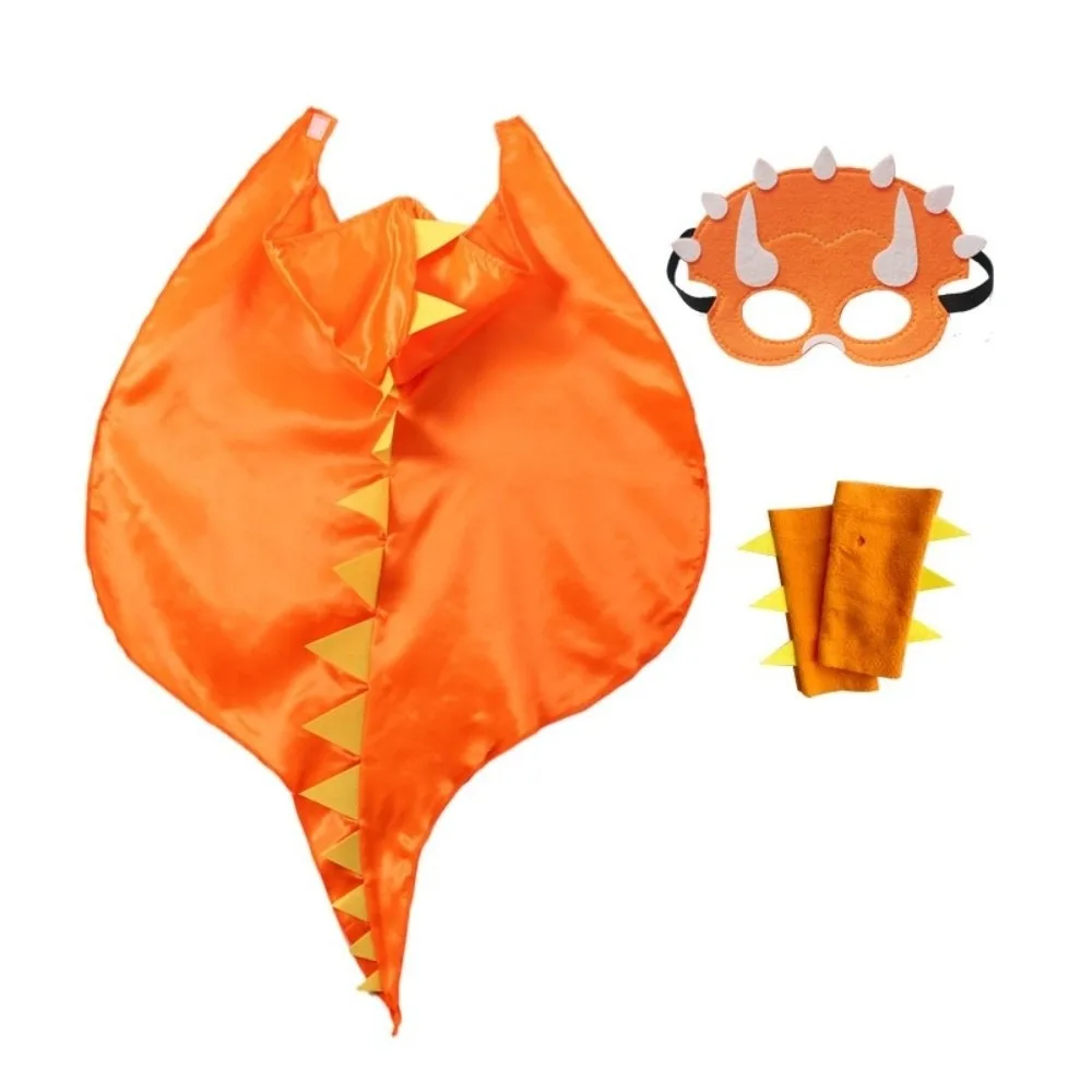 

Cute Mask Dragon Cloak Golves Hooded Cape Halloween Costume Cosplay Costumes Dinosaur Costume Boys Girls