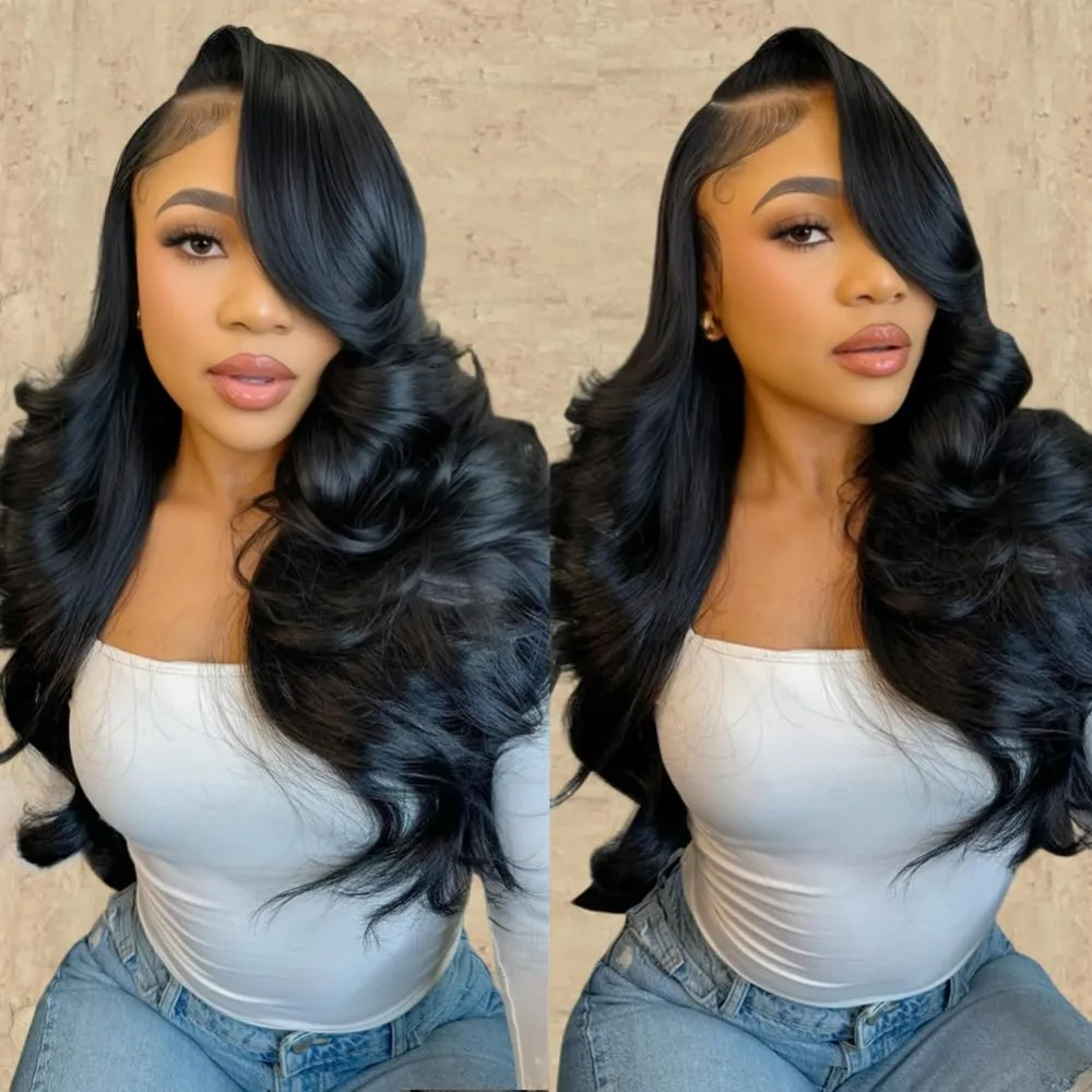 38 inch Body Wave 13x4 13x6 HD Transparante Lace Front Pruiken 200 Dichtheid 5x5 Lijmloos Klaar om te dragen Menselijk haar Pruik voor zwarte vrouwen