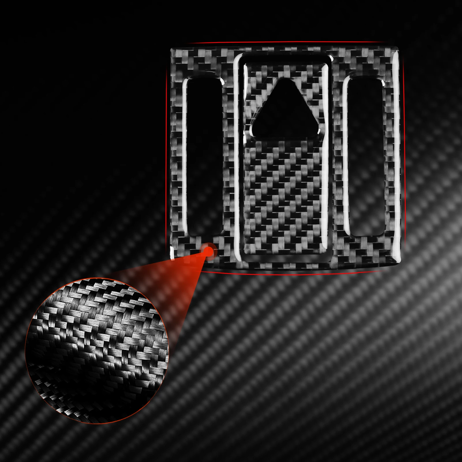 For Mercedes Benz E Class W212 S212 2011-2015 Carbon Fiber Central emergency light panel Car Accessories Decorative Stickers