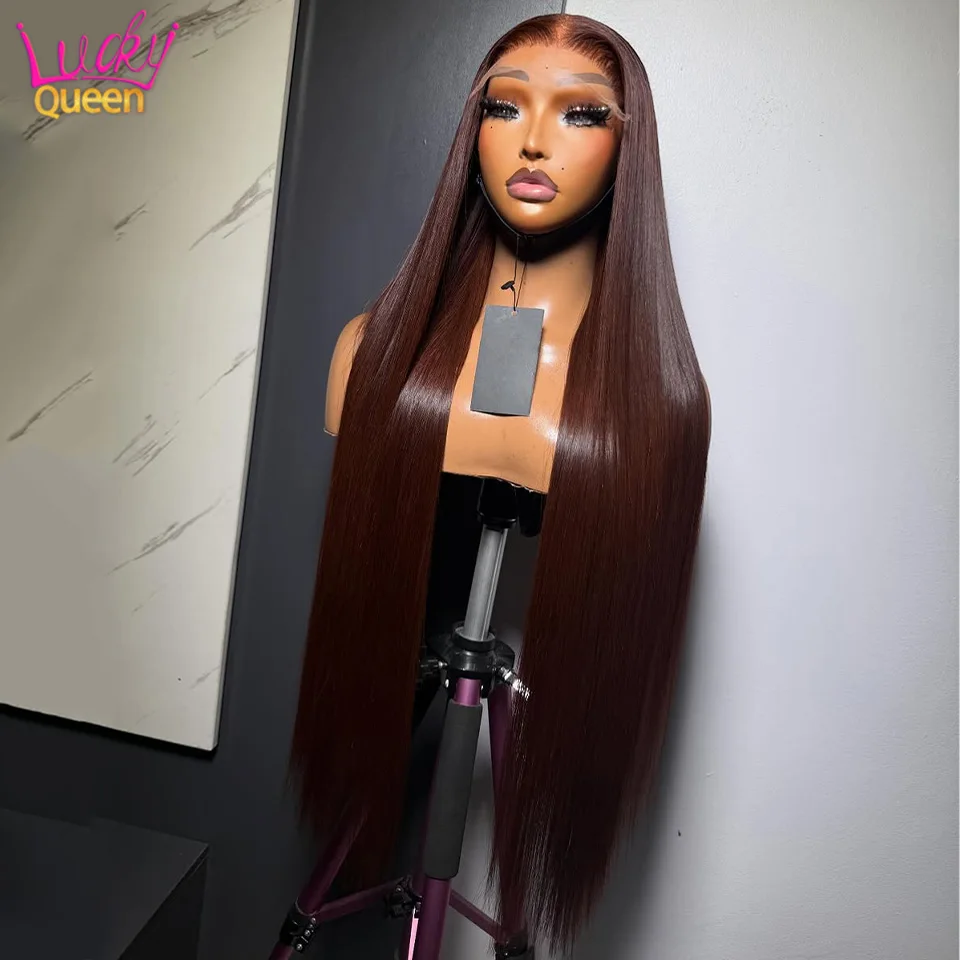 

Reddish Brown 99J Straight Real Human Hair Wig 13x6 13x4 Lace Front Human Hair Wig 5x5 Lace Closure Wig Hair For Women Glueless