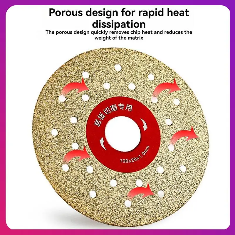 

ABKL-10Pcs 4Inch 100Mm Diamond Cutting Grinding Disc Vacuum Brazed Saw Blade For Marble Porcelain Tiles Rock Slab Porcelain