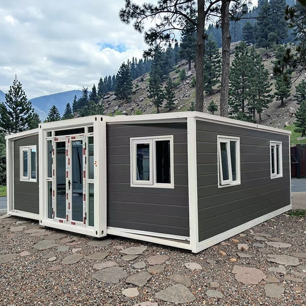 20ft 40ft Luxury Prefab Villa Expandable Portable Home with 3 Bedrooms Prefabricated Container House
