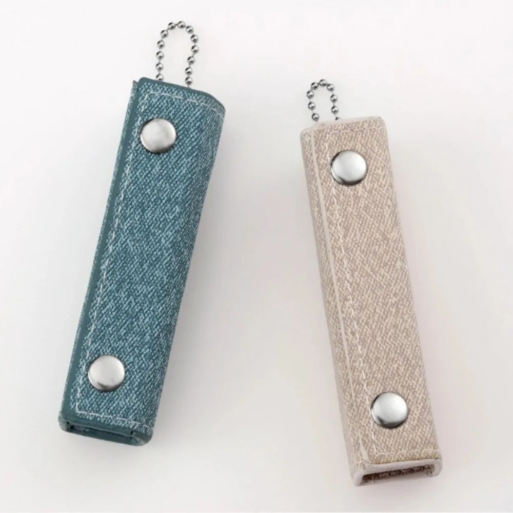 Travel 4 in 1 Nail Clipper Kit Mini PU Leather Case Manicure Tools Set Ear Spoon Stainless Steel Eyebrow Trimming Tool