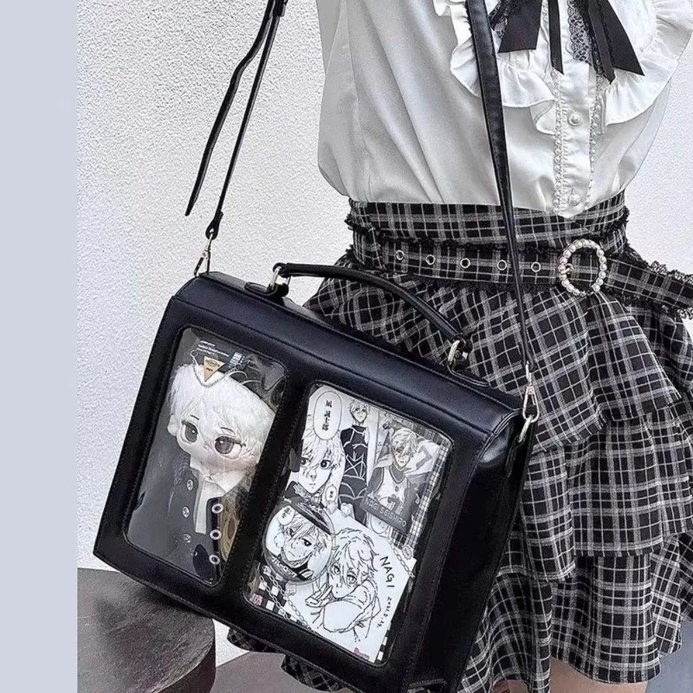 

Casual Large Capacity Ita Bag Wear-resistant Waterproof Shoulder Bag Transparent Student Backpack