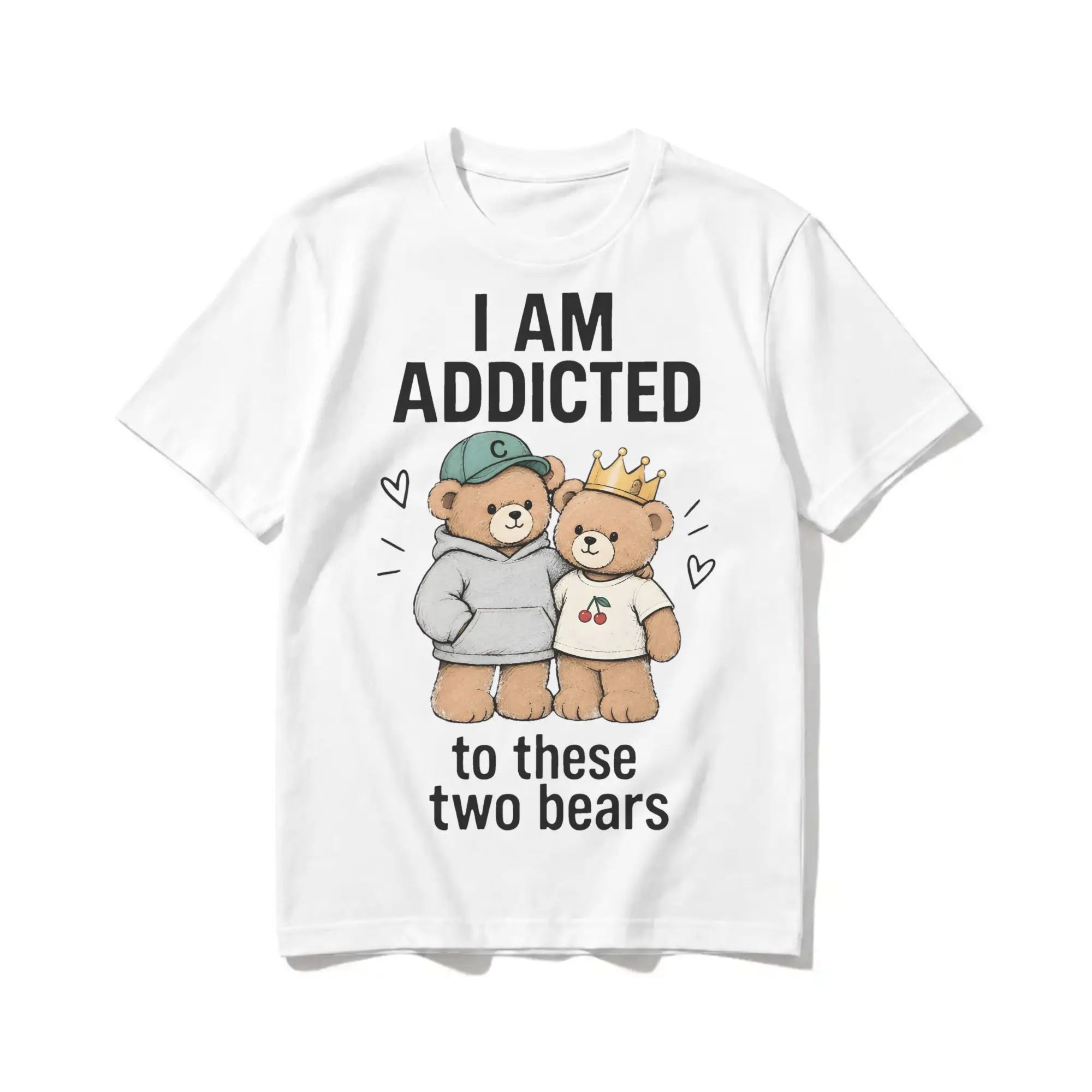 Novelty I AM ADDICTED to Bncmap  T-Shirt for Men Women Pure Cotton T Shirts Brooke & Connor Short Sleeve Tees Original Tops