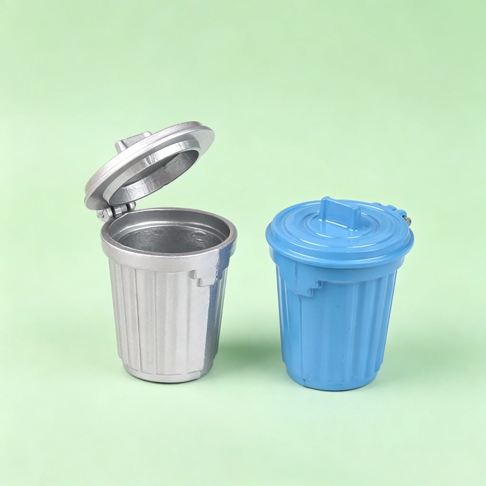 Mini-Mülleimer im Maßstab 1:12, Spielzeug und Dekorationszubehör für Puppenhäuser