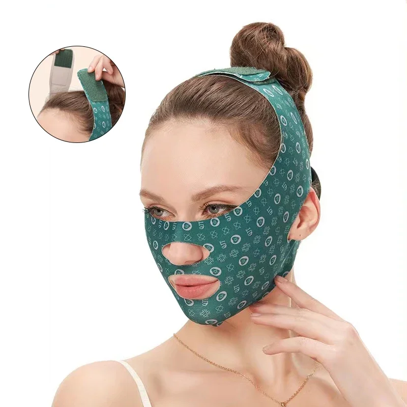 V Shaped Lift Line Facial Mask Lift Firming Sleep Mask High-Stretch Slimming Face Eliminating Leg-LineFacial Mask