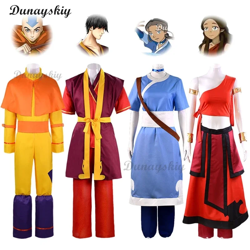 Avatar The Last Airbender Prince Zuko Princess Azula Mai Cosplay Costume Anime Fire Nation Aang Korra Katara Cosplay Clothes