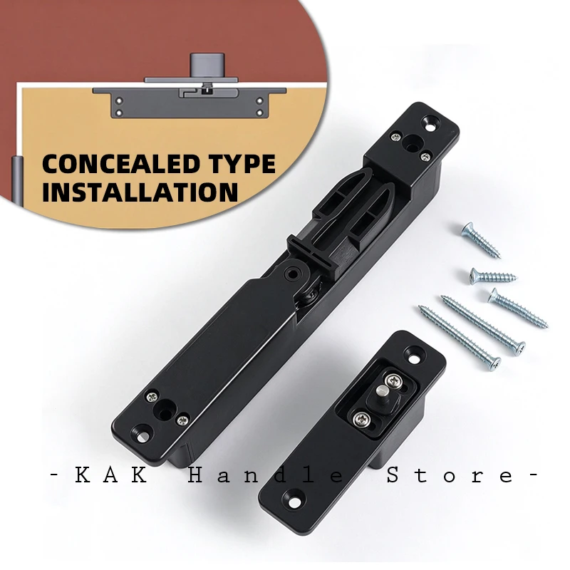 KAK Automatic Door Closer 40KG Door Damper Buffer Invisible Door Closing Device Hardware Silent Hydraulic Door Closer for Bedroo