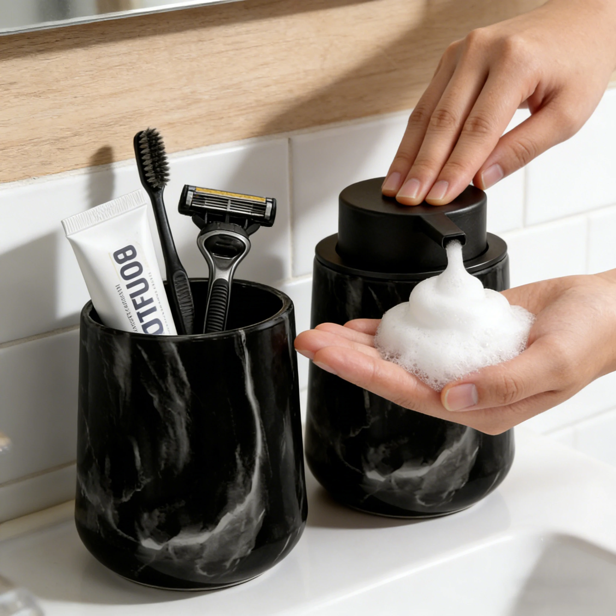 Elegantes Handseifenspender- u – Home Essentials Bathroom Organizer Bewertung und Preis