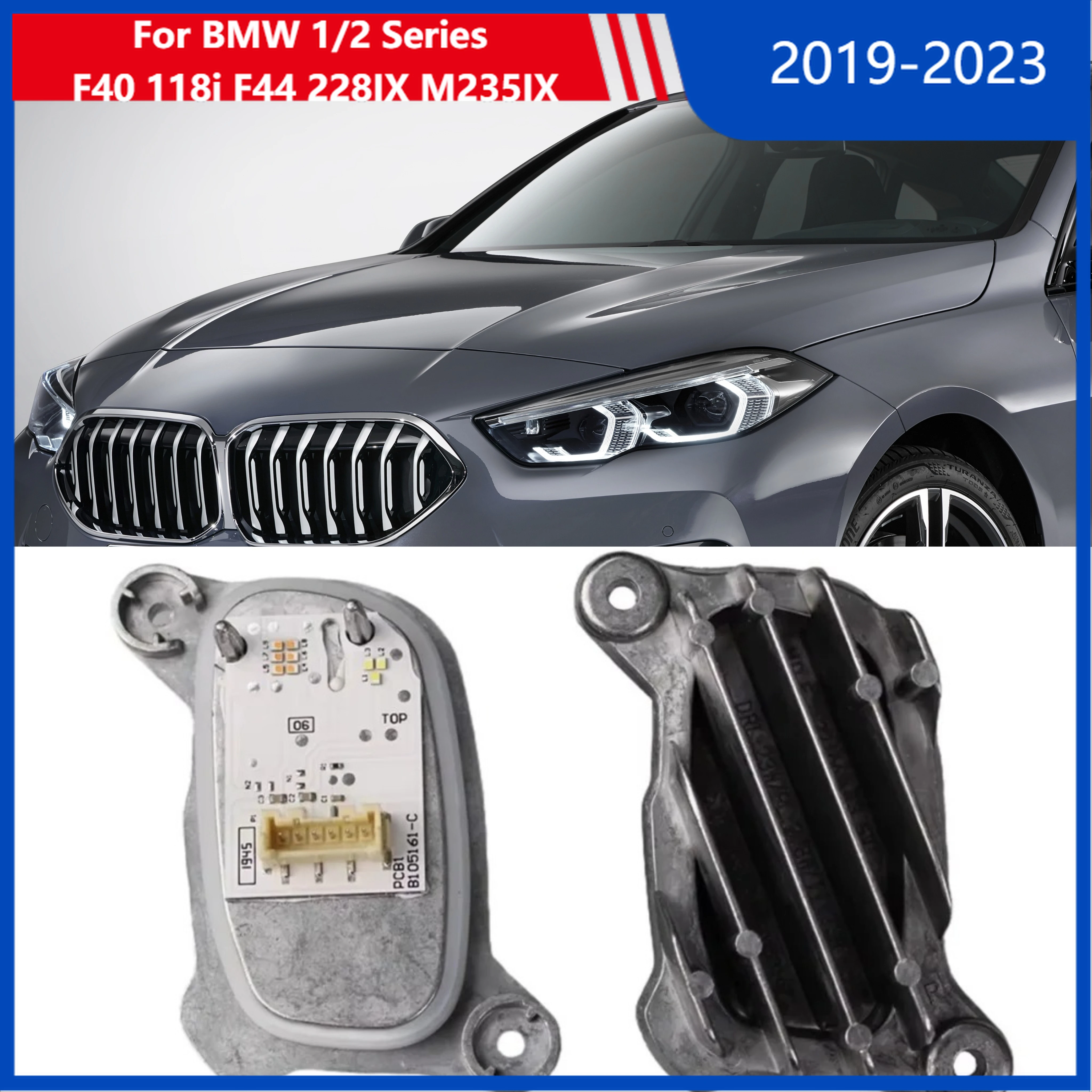 OE 63119448116 63119448115 White Angel Eye DRL For 2019-2023 BMW 1/2 Series F40 118i F44 228IX M235IX LED Daytime Light Module