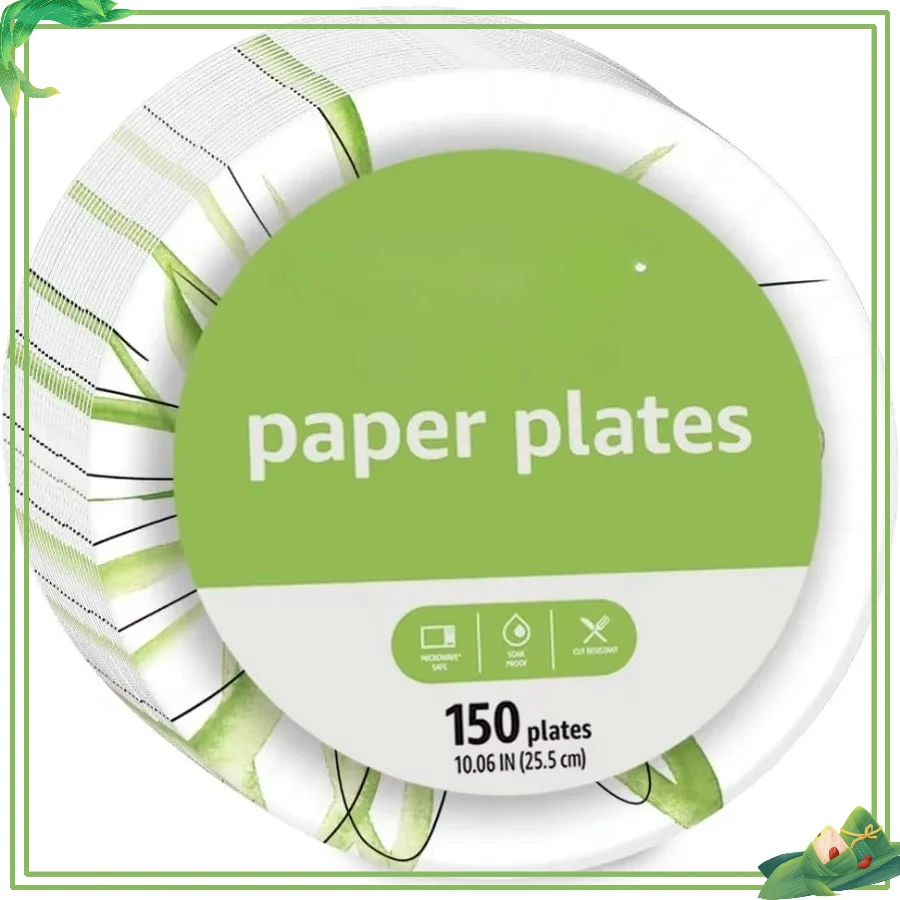 

10-дюймовые одноразовые тарелки, упаковка из 150 штук — объемные тарелки для барбекю, дня рождения, семейных встреч и мероприятий