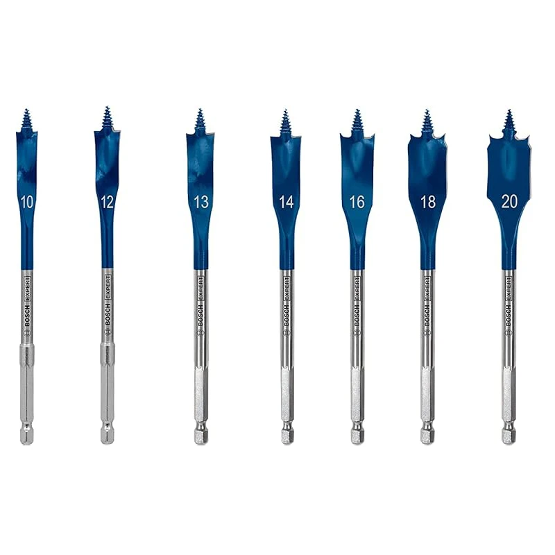 BOSCH 2608900336 EXPERT Self Cut Speed Spade Drill Bit Set 10-32 mm Impact Drill Accessories Woodworking Drilling 13pcs view 2