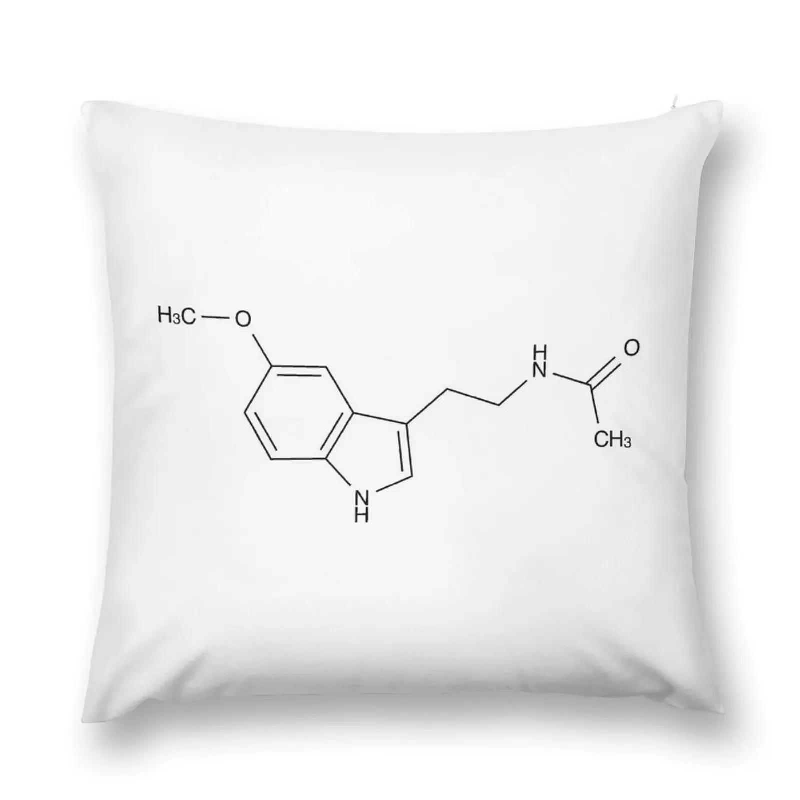 

Melatonin Chemical Molecule Structure Throw Pillow autumn pillowcase Sofa Covers For Living Room pillow