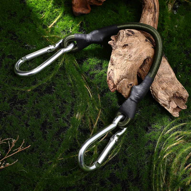 Outdoor Mountaineering Buckle Elastic Strap Elastic Rope Elastic Belt Tent Binding Belt Camping Clothesline Tools Carabiner Clip