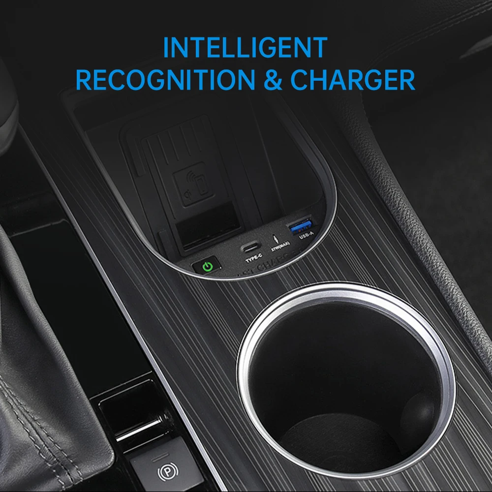 Wireless Fast Charging Car Charger for Toyota Sienna 2022-2023 Compatible with Xiaomi & iPhone - Convenient Accessory Tool