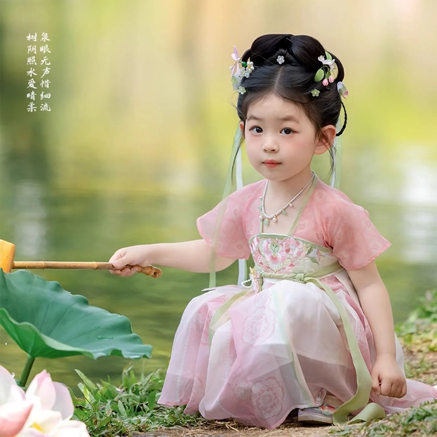 New children's Hanfu girls' new summer thin chest-length skirt super fairy antique dress