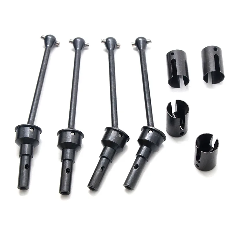 

4Pcs Steel Front And Rear Extended Drive Shaft CVD With Shaft Cup For 1/10 Trxs MAXX Widemaxx RC Car Upgrades Parts