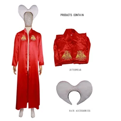 1992 Vampire Count Dracula Cosplay Costume Red Outfits Halloween Carnival Role Playing Suit For Adult Men Male Horror Costume