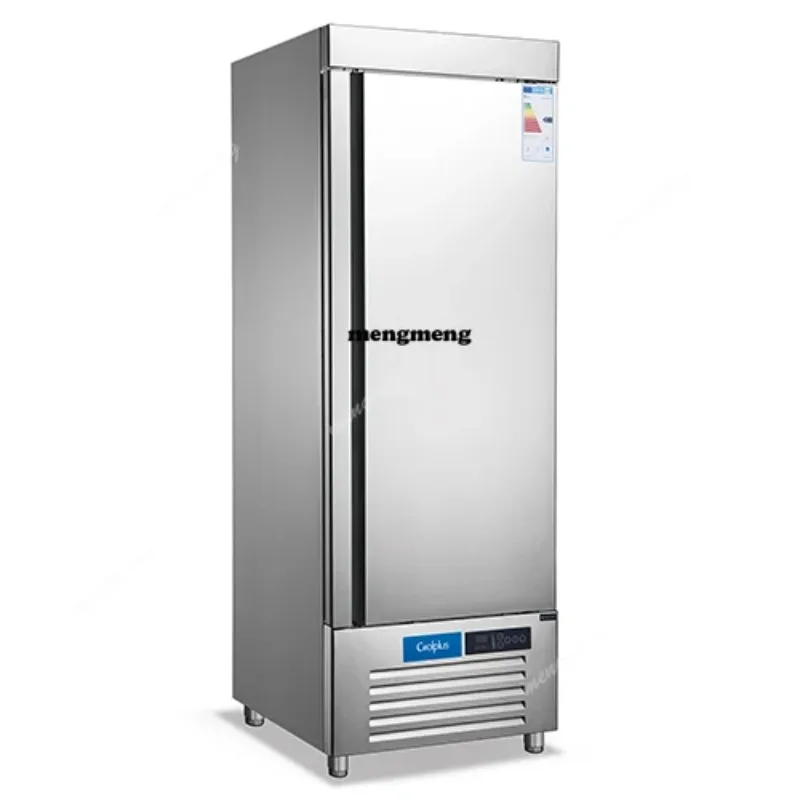 Vertical Fan Cooling Stainless Steel Commercial Single Door Upright Freezer  Kitchen Refrigeration Equipment