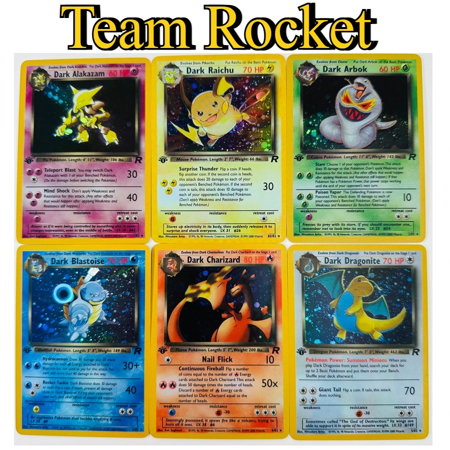 

83pcs/set Team Rocket Toys Hobbies Hobby Collectibles Game Collection Anime Cards