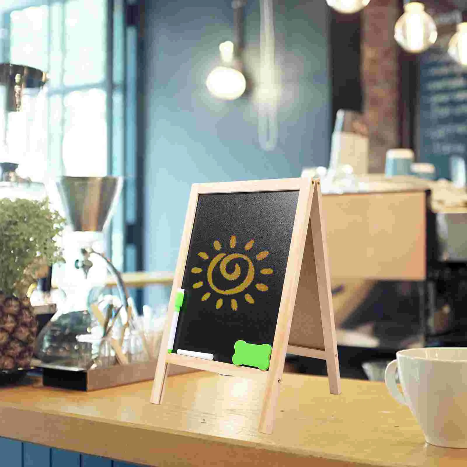Kleine Tafel Tafel Zeichen Holz Mini doppelseitige Tafeln Tags Kind