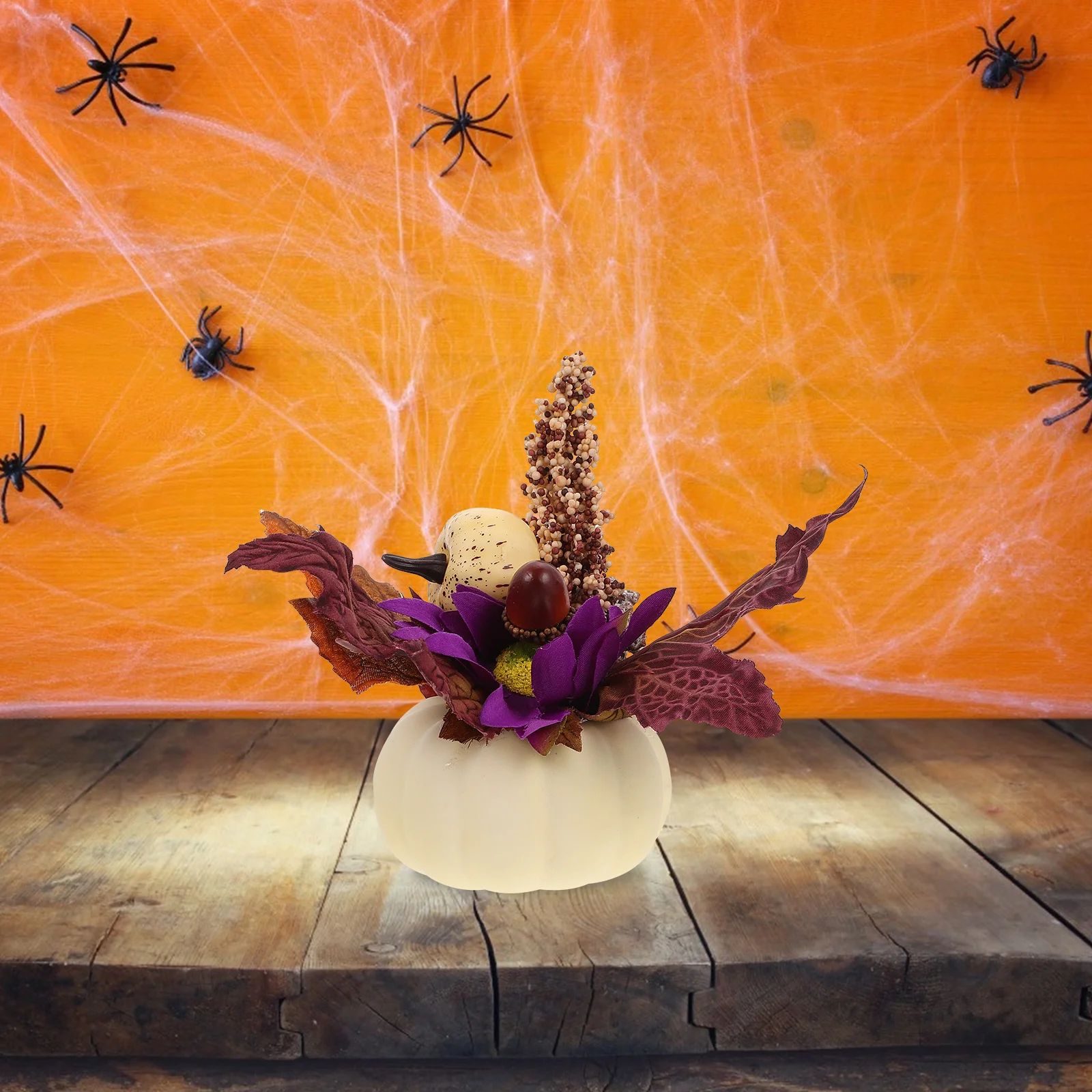 

1Pcs Halloween Pumpkin Decor Exquisite Workmanship Holiday Table Party Desktop Ornament Halloween Pumpkin Decoration