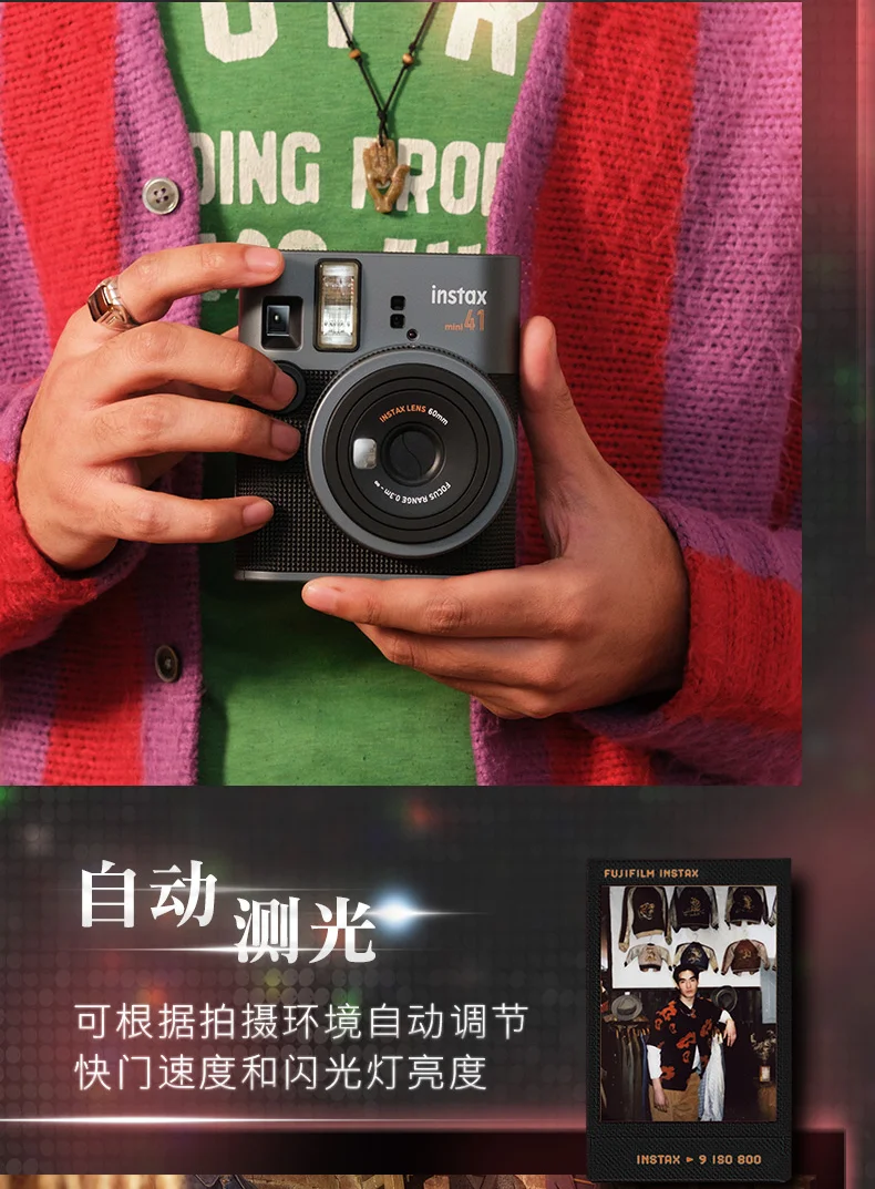الأصلي الجديد Fujifilm Instax Mini 41 فورية صغيرة 40 كاميرا فوجي صور فيلم ورقة/فوجي Ffilm الأبيض الحدود فيلم ورق طباعة الصور