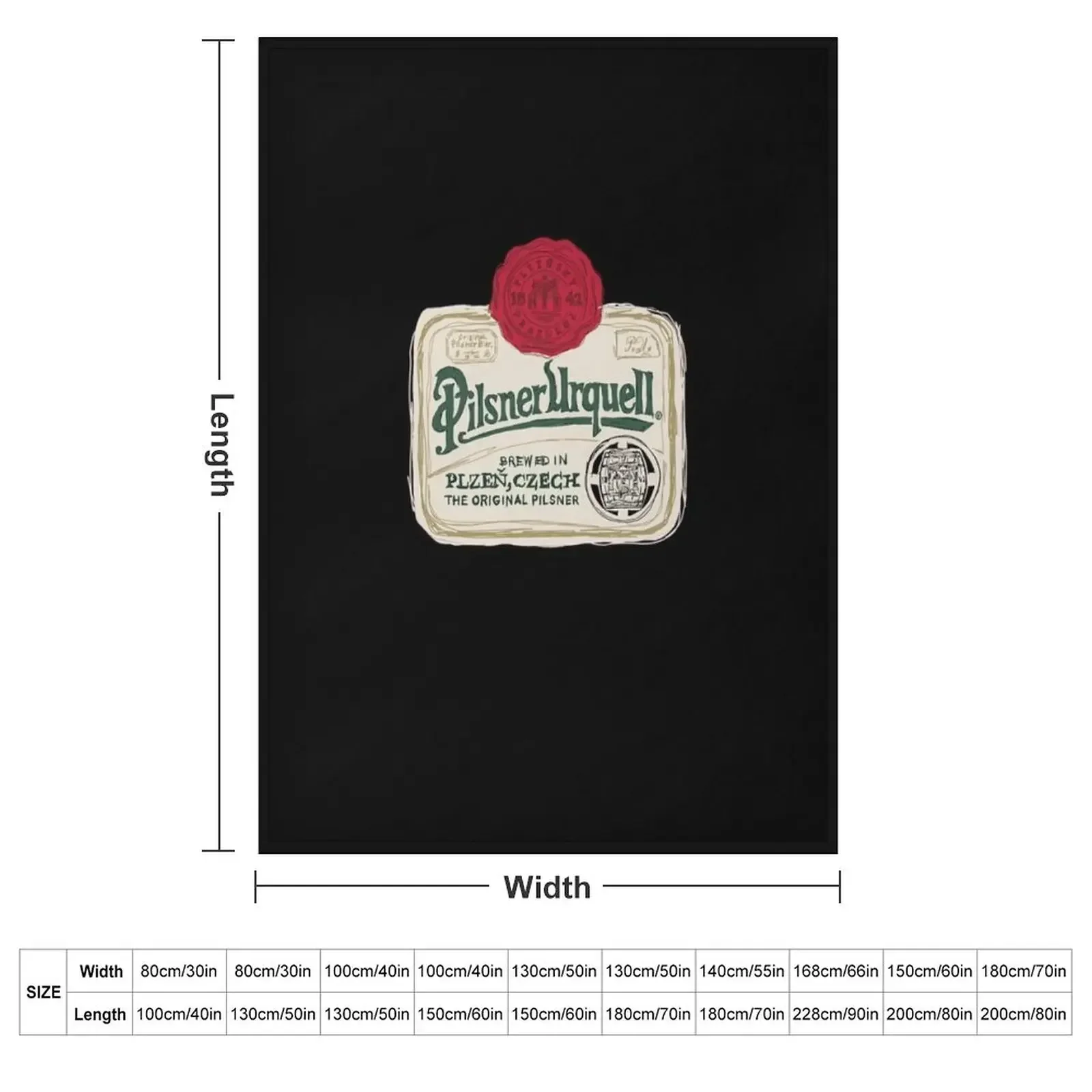 Pilsner Urquell POP Essential T-Shirt Throw Blanket Moving Thin Travel Flannel Blankets