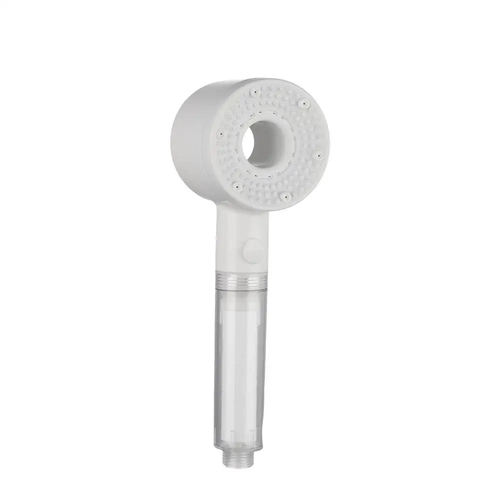 Pommeau de Douche COBBE Anti Calcaire Filtre 4 Modes Haute Pression Économie Deau à Bouton Stop - Blanc