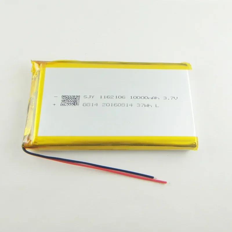 Baterai Polimer Lithium 1162106 3.7V Coklat Baru Baterai Daya Ponsel 10000MAH DIY Sel Li-ion Isi Ulang Baik A