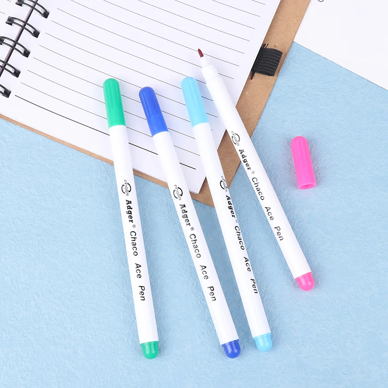 1PC Chalk Stitch Soluble Markers Cross Stitch Fabric Marking Cutting DIY Grommet Pencil Sewing Ink Disappearing Hydrolysis Pen