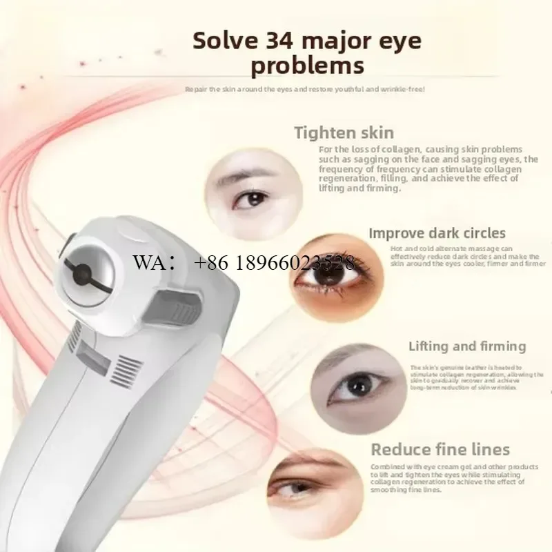 WMWMNU Customized Heated Eye Massage Pen Vibration for Reducing Wrinkles Home Use Beauty Instrument