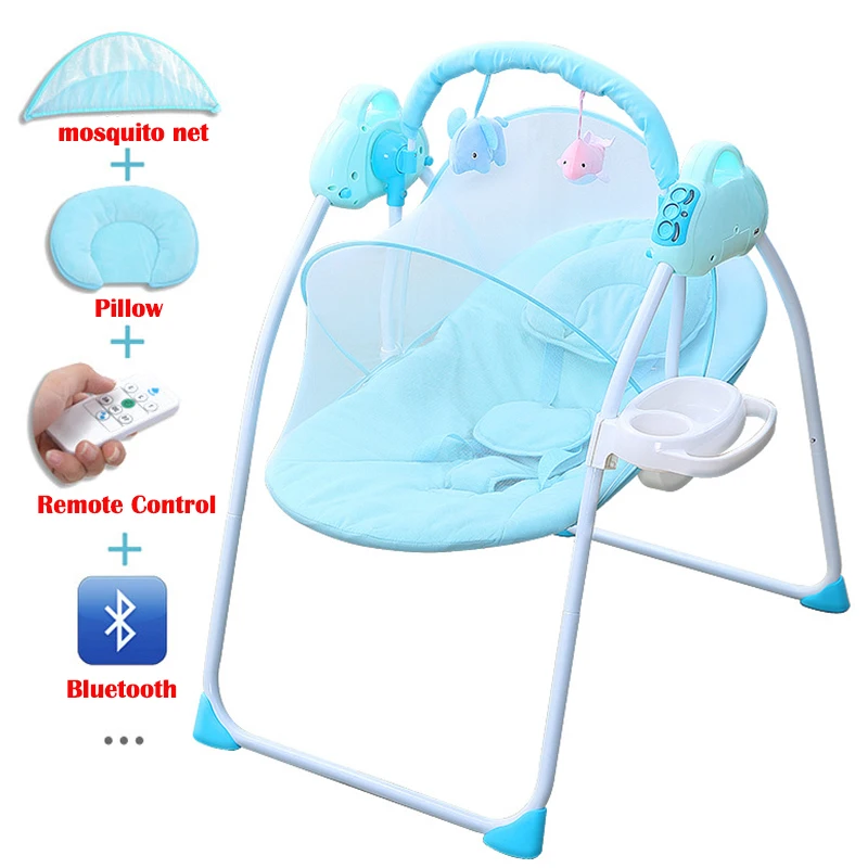 

2022 Hammock Baby Rocking Chair Electric Baby Resting Chair Remote Control Baby Swing Baby Rocker and Bouncers Cradle Bed Cribs