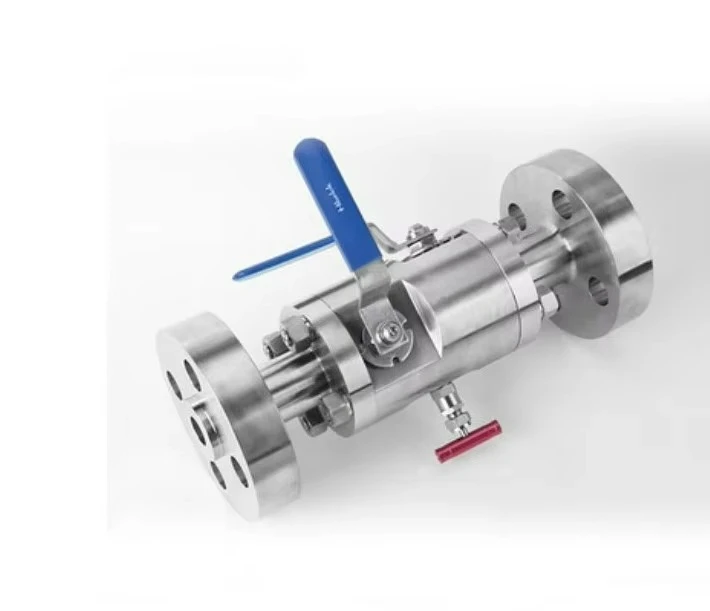 Válvulas de isolamento de drenagem e desligamento duplo único de aço inoxidável 316 de interface de processo