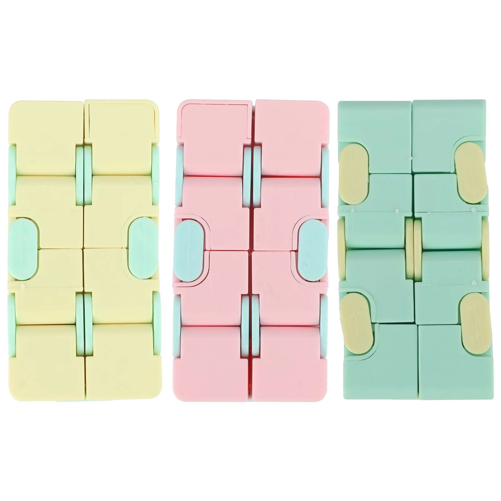 3pcs Plastic Infinite Cube Matte Decompression Toy for Adults Children Office Household Playing