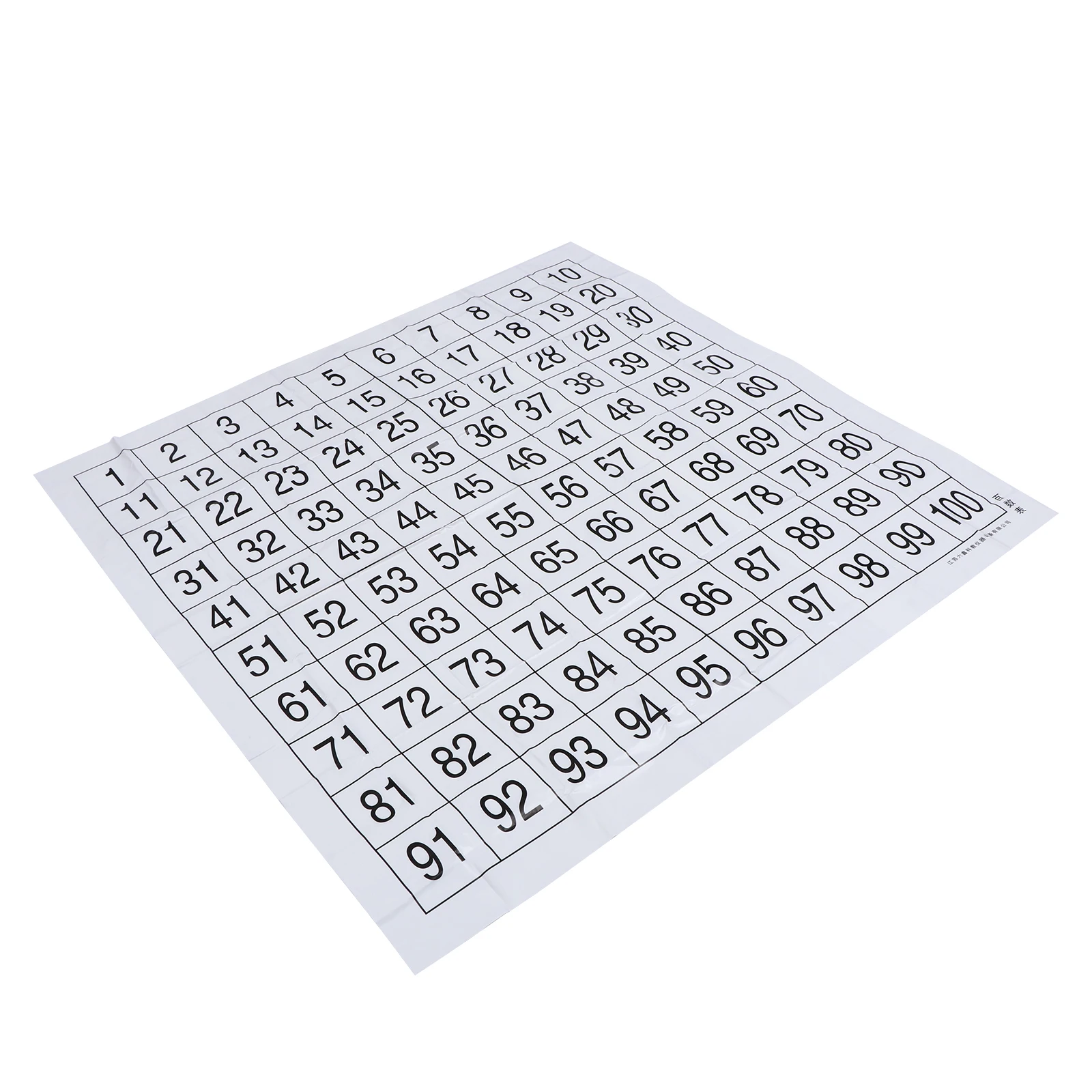 

1 set Numbers Wall Chart for Kids 1-100 Counting Posters Educational Toys Preschool Learning Tools Safe Classroom Decor