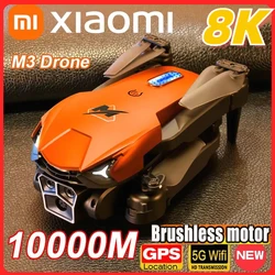 Xiaomi m3 pro drone 8k câmera tripla profissional hd fotografia aérea evitar obstáculos motor sem escova drone de retorno de 1 tecla ﻿