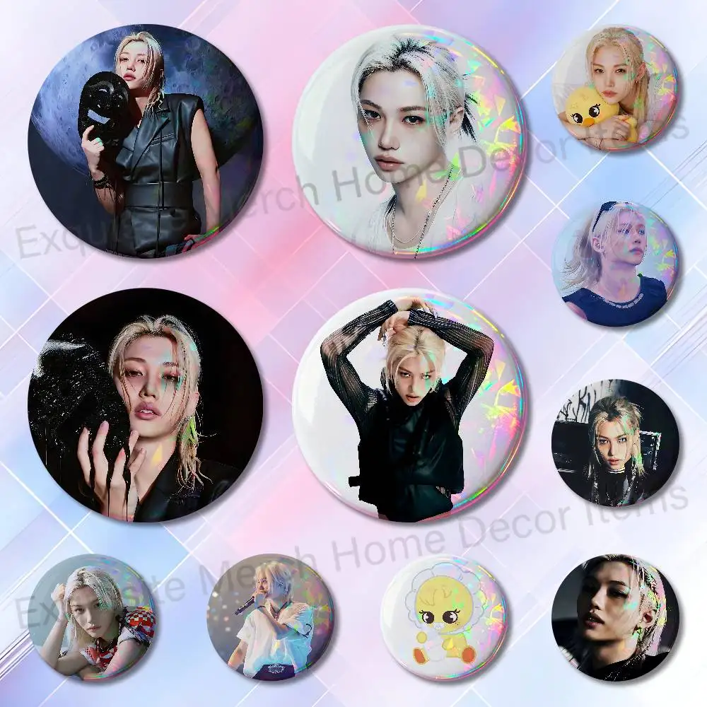 F-Felix THIS THAT L-Lee Pins 58mm Cute Cartoon Badge Handmade Brooches for Backpack Accessories