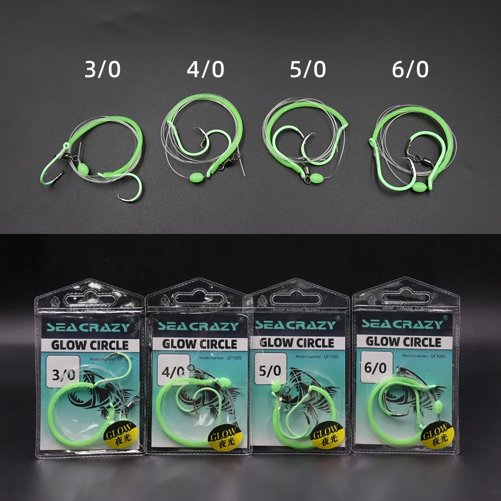 ZYZHE 1 Stück Snapper-Rig mit Doppel-Leuchtkreishaken 3/0 # 4/0 # 5/0 # 6/0 # Fischerei-Stinger-Rigs Lebend-/Toter-Köder-Rigs – Detail 7
