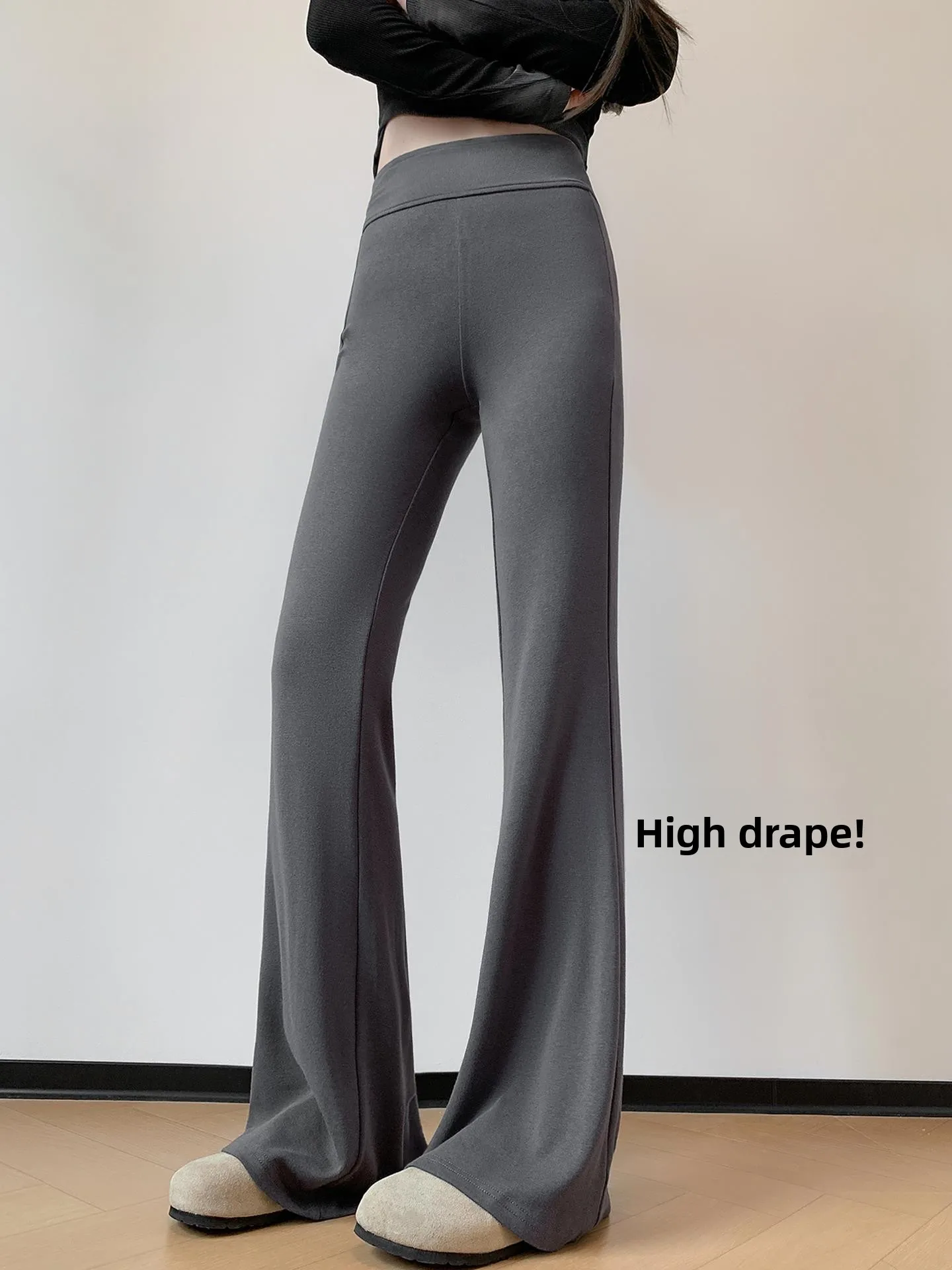 

Брюки-колокольчики с высокой талией, женские повседневные спортивные штаны, эластичные утягивающие штаны для йоги, осенние модные брюки больших размеров