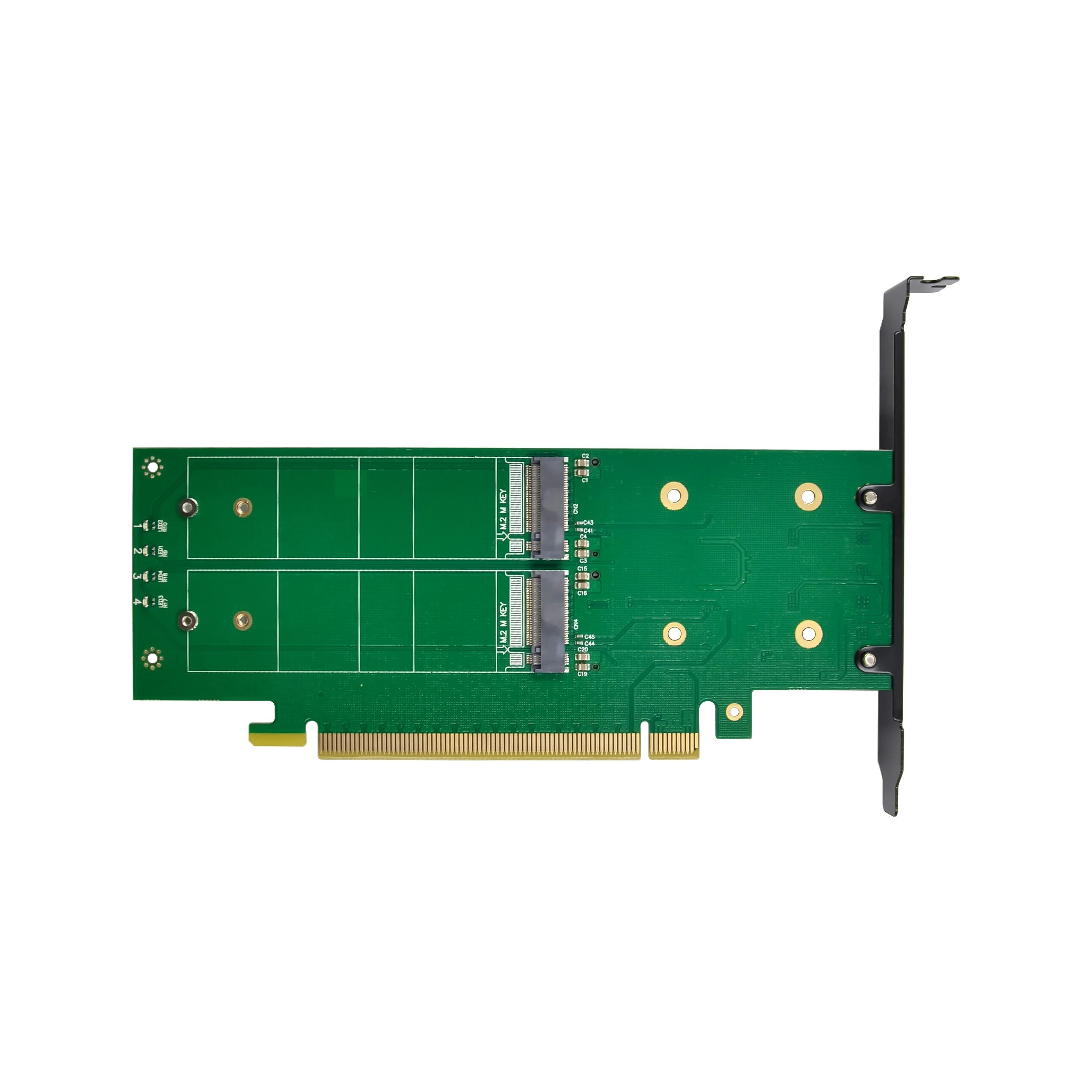 Sunweit ST575 Factory PCIe X16 Hyper 4 ports M.2 M Key NVMe SSD Adaptateur