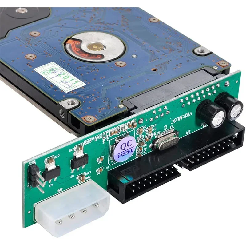 Konverter Adaptor Sata ke IDE 2.5 Sata Female ke 3.5 inci IDE Male port 40 pin 1.5Gbs Mendukung ATA 133 100 HDD CD DVD Serial